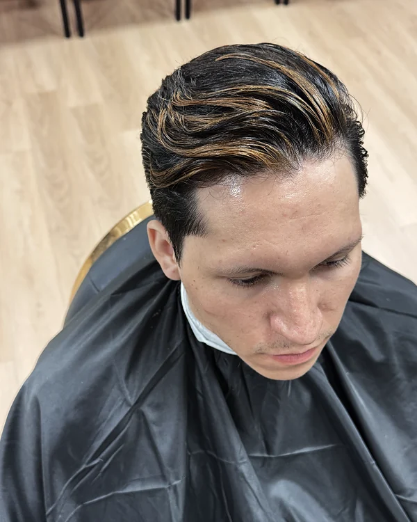 Swept-back style at Probarber, Mississauga